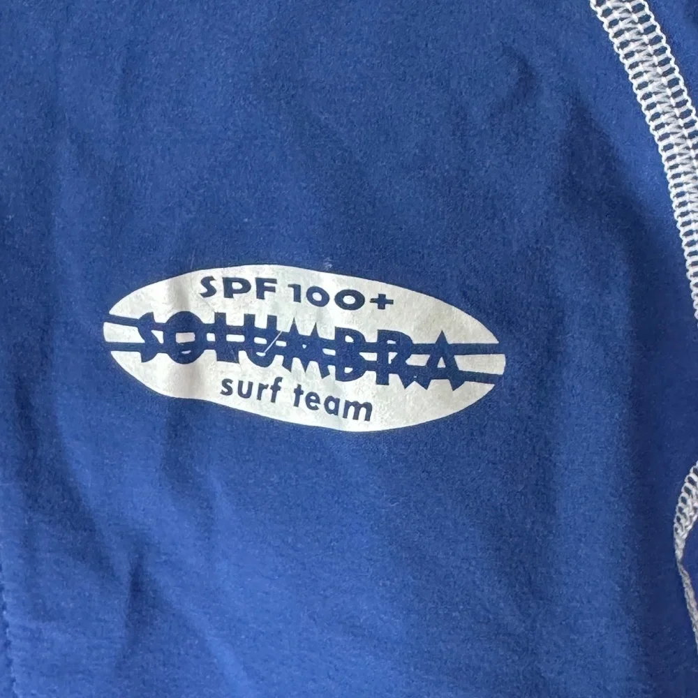 Solumbra Blue Kids Full Zip Swimshade Water Shirt To‎ 100+ SPF  Sz M (7-8)
